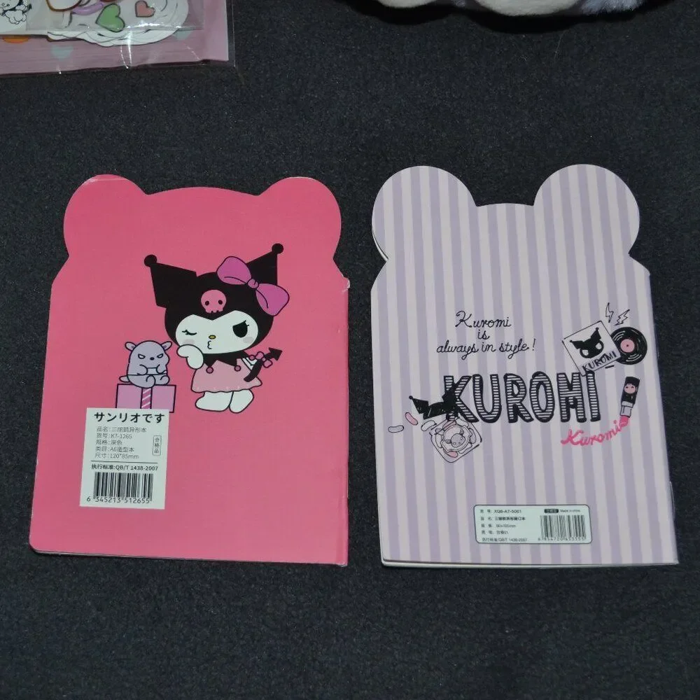 Kuromi Small Kawaii Purple Plush Crossbody Bag Birthday Christmas Gift Idea Set